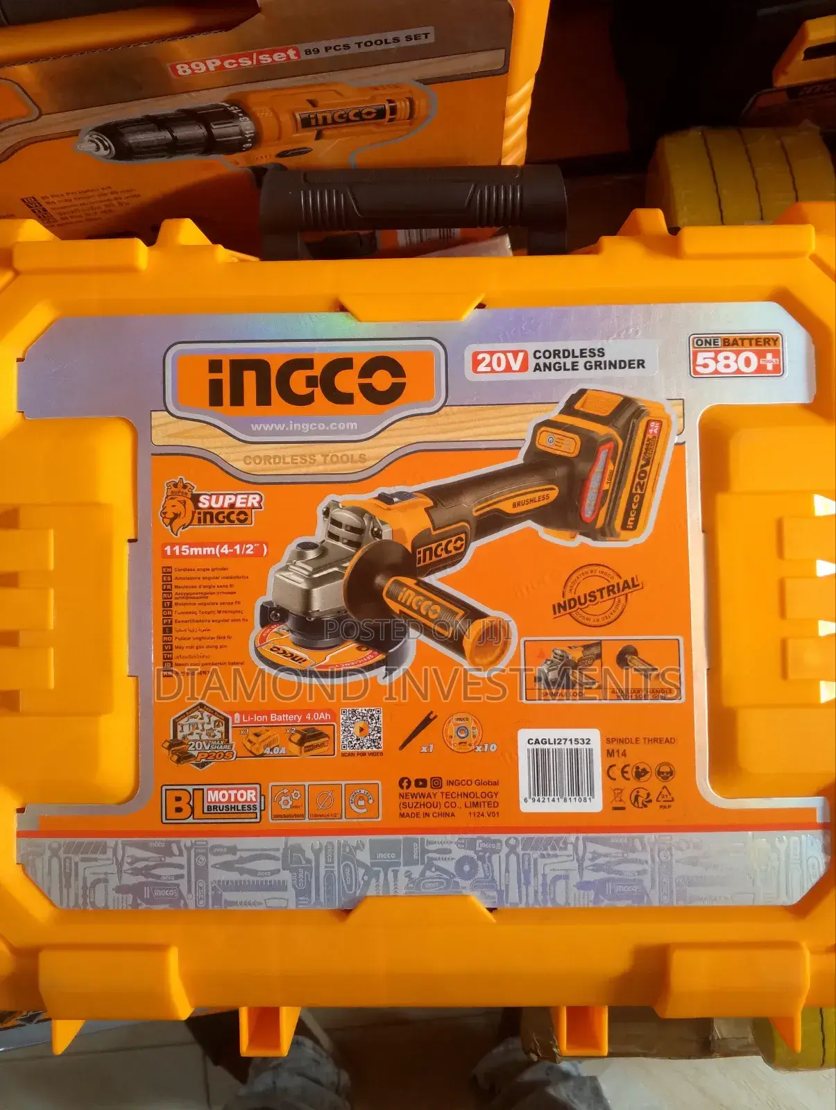 Cordless Angle Grinder