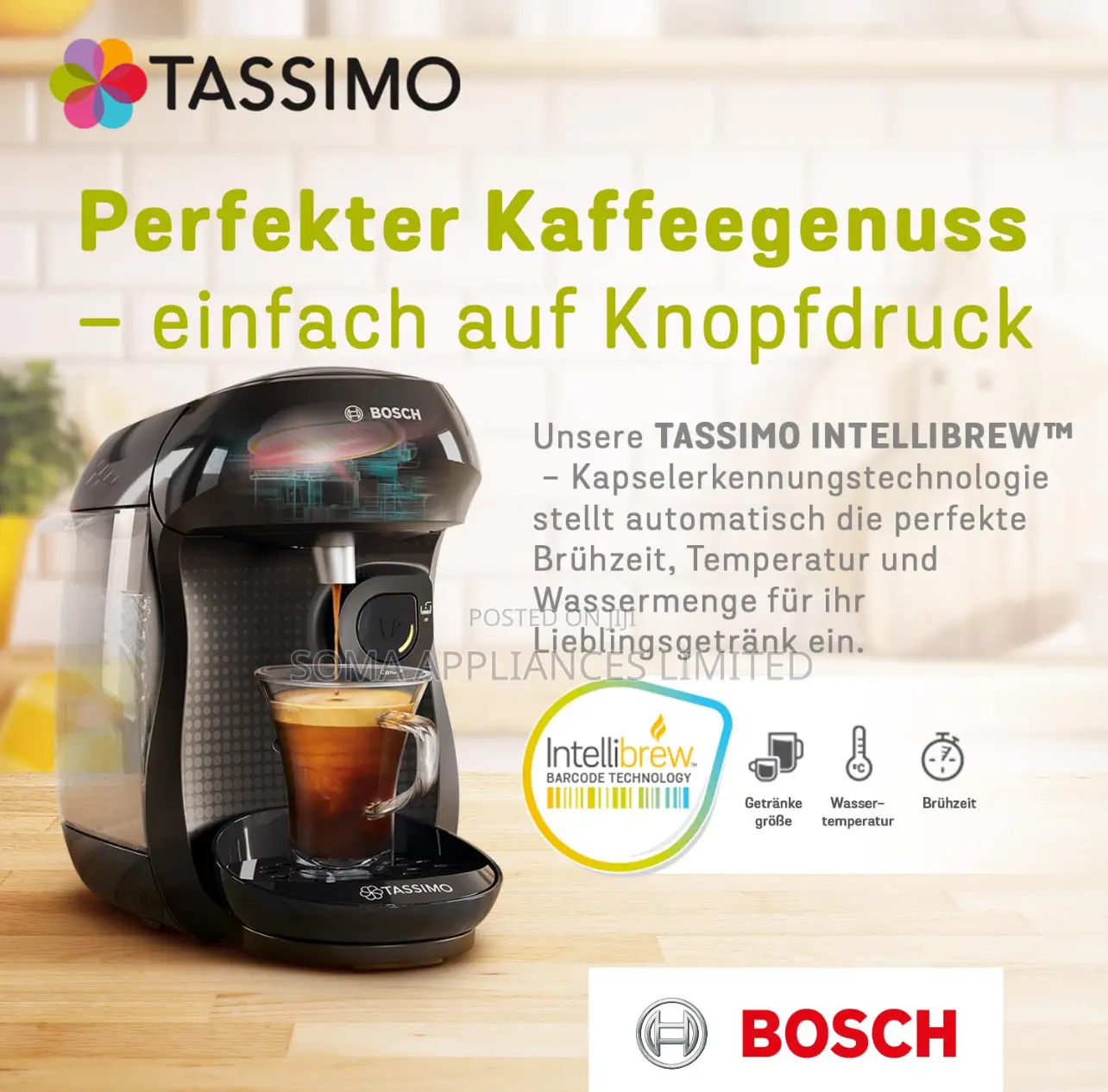 Tassimo Jacobs Café Au Lait Coffee Capsules 16 T-Discs