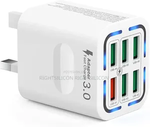 Usa Usb Plug Uk, 50w 6-Port Usb Wall Charger Plug Multi
