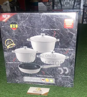 7pcs Hausroland Cast Iron Pot Set
