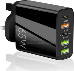 Usa Jinhends Usb C Plug, 65w 5-Port Fast