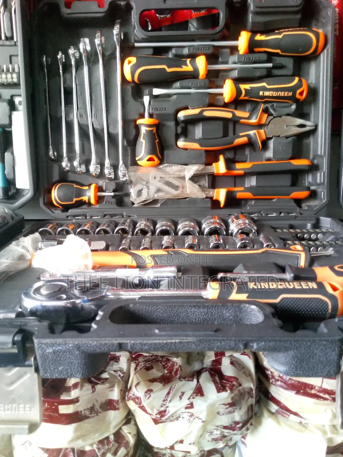 Technical Tools Box With Working Tools