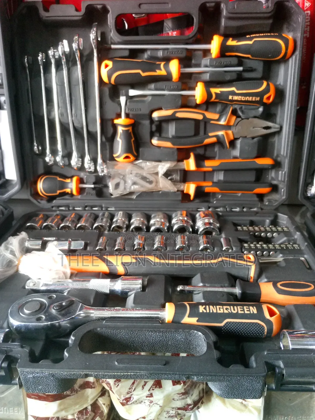 Technical Tools Box With Working Tools