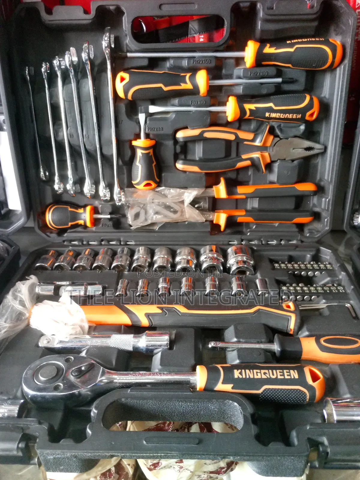 Technical Tools Box With Working Tools