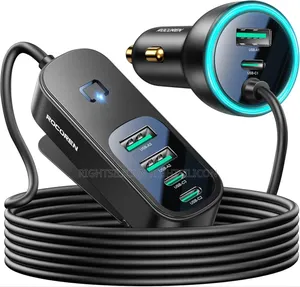 Usa Rocoren Car Charger 105w, Pd35w Qc3.0 6-Port Usb C