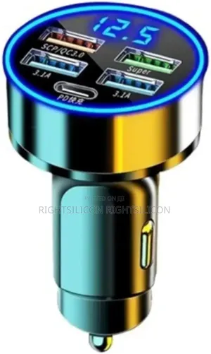 Usa RDRKR 5 Port Car Charger Cigarette Lighter