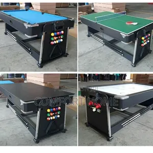 7fit 4in1 Snooker Board With Table Tennis Air Hockey Games