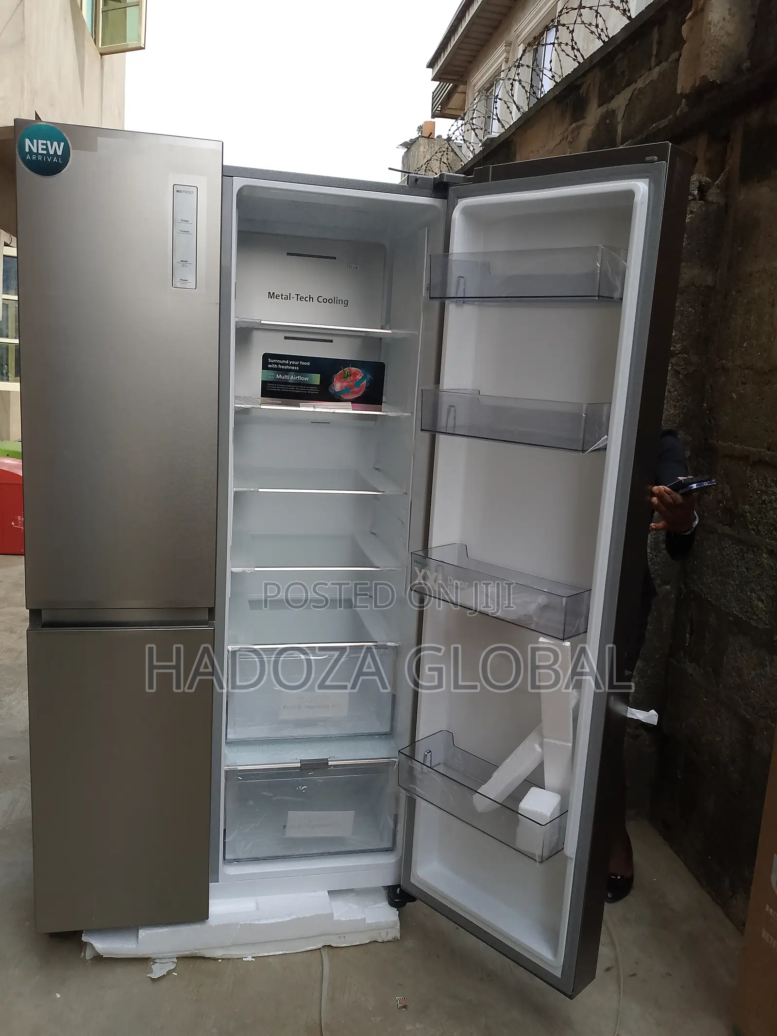 Hisense 634l Side By Side Refrigerator Rs87ws