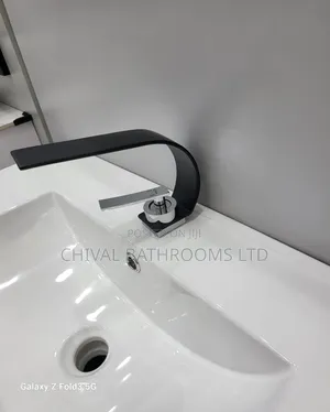 Bbasin Mixer Black and Chrome