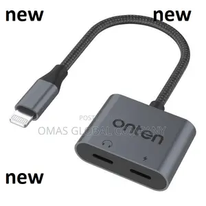Photo - Onten Otn-135 2-In1 Lightning to Audio Charging Adapter