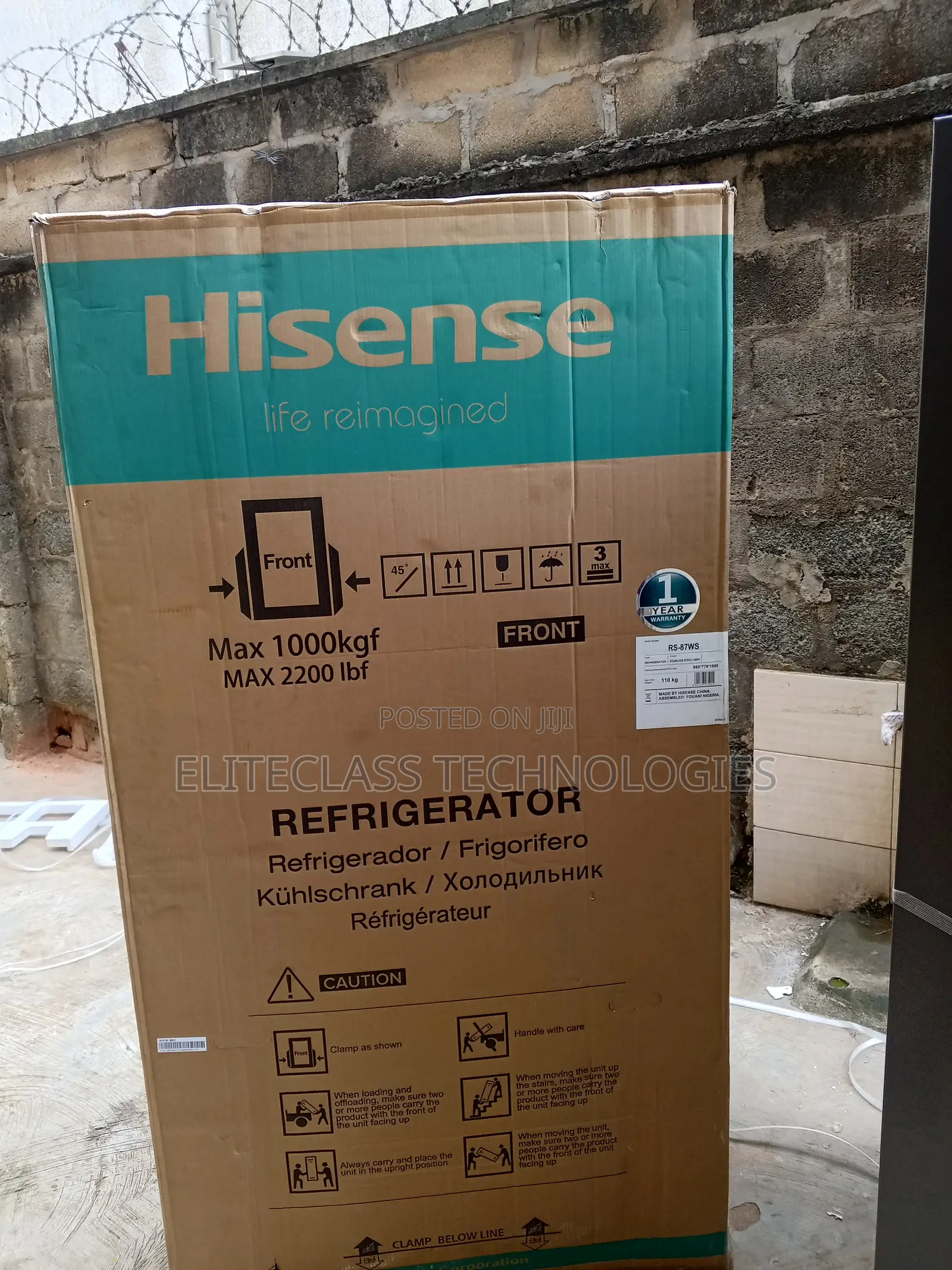 Smart Cooling Hisense 634 Litre Side by Side Refrigerator