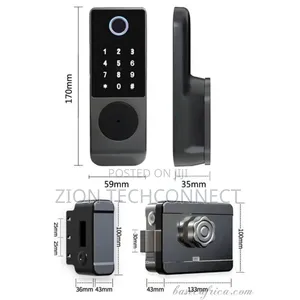 Gate Smart Jamlock Waterproof Tuya Digital Fingerprint Lock