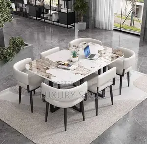 Modern 6 Seaters 4 Corner Dining Set