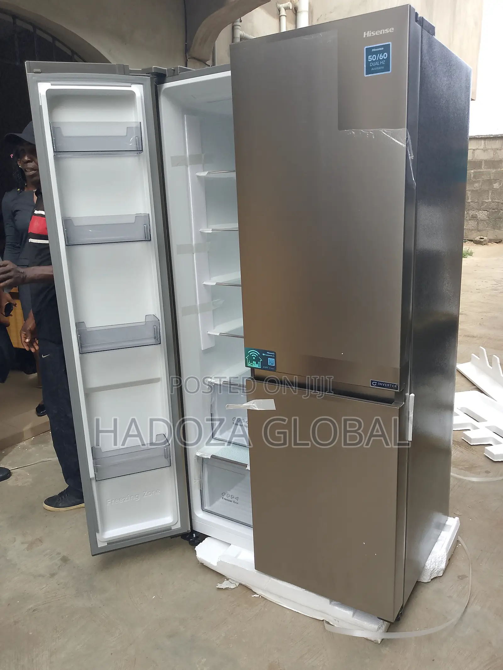 Large Hisense Side- By-side Refrigerator Rs-87ws