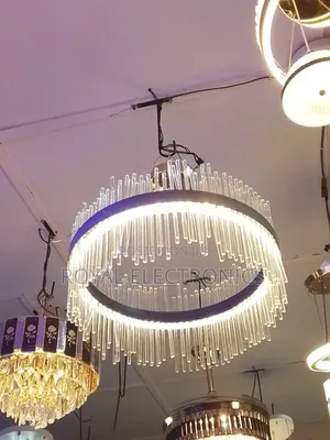 Brand New Modern Tiered Crystal Led Chandelier