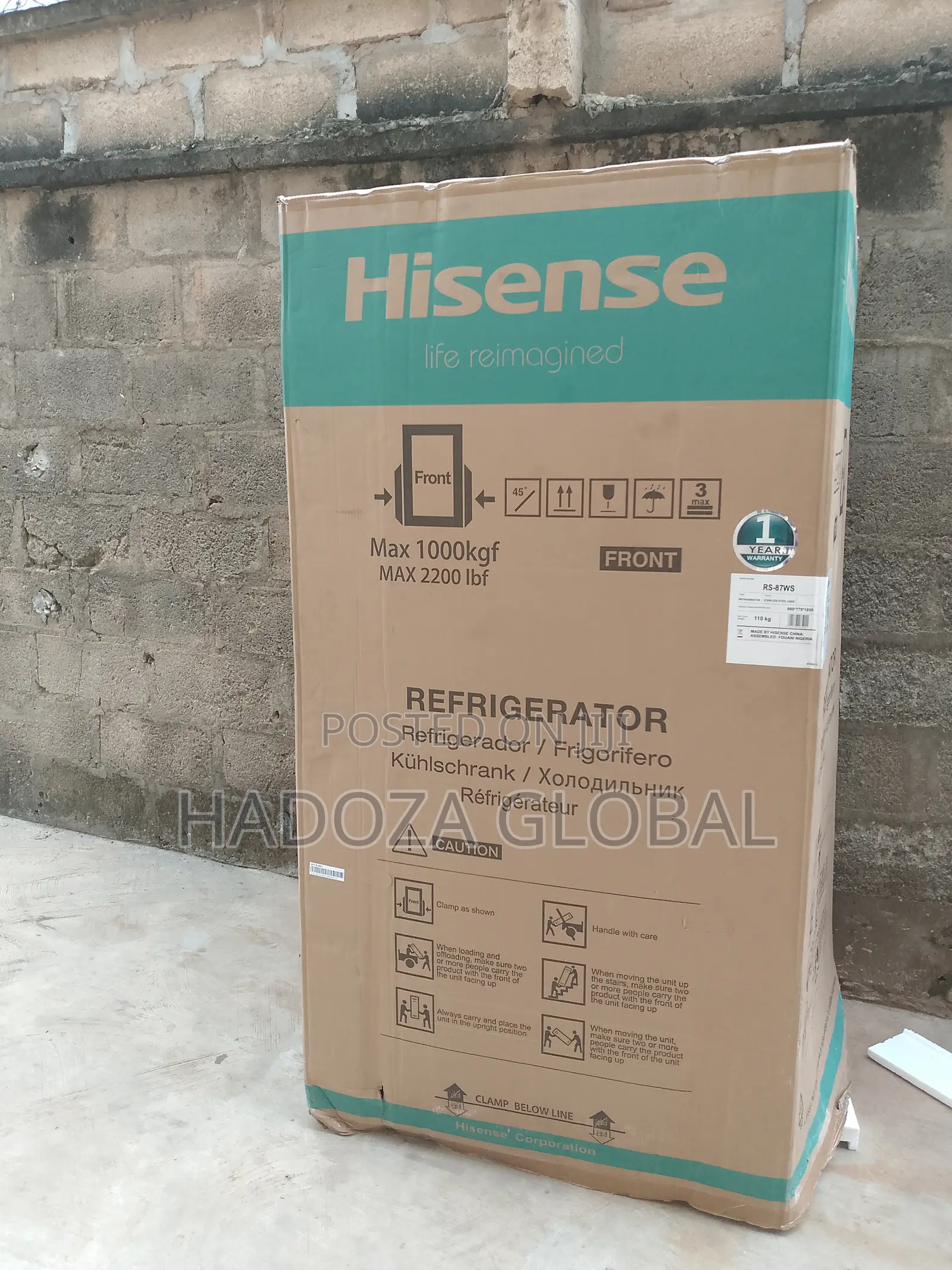 Hisense 634 L Dual Door Layout Refrigerator