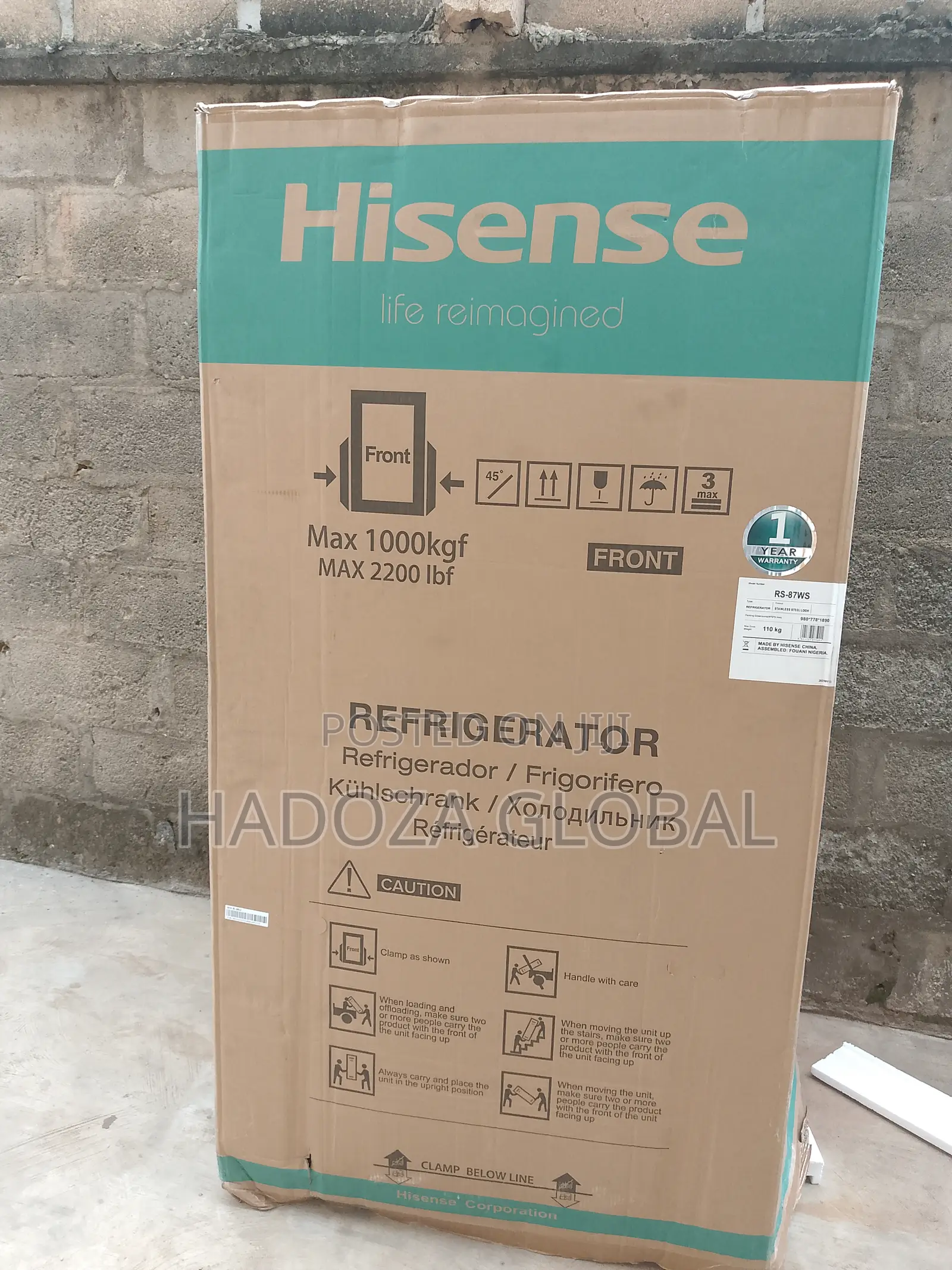 Hisense Smart Double Door Refrigerator 634 L