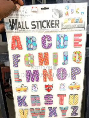 Fashion Alphabet Wall Stickers for Children