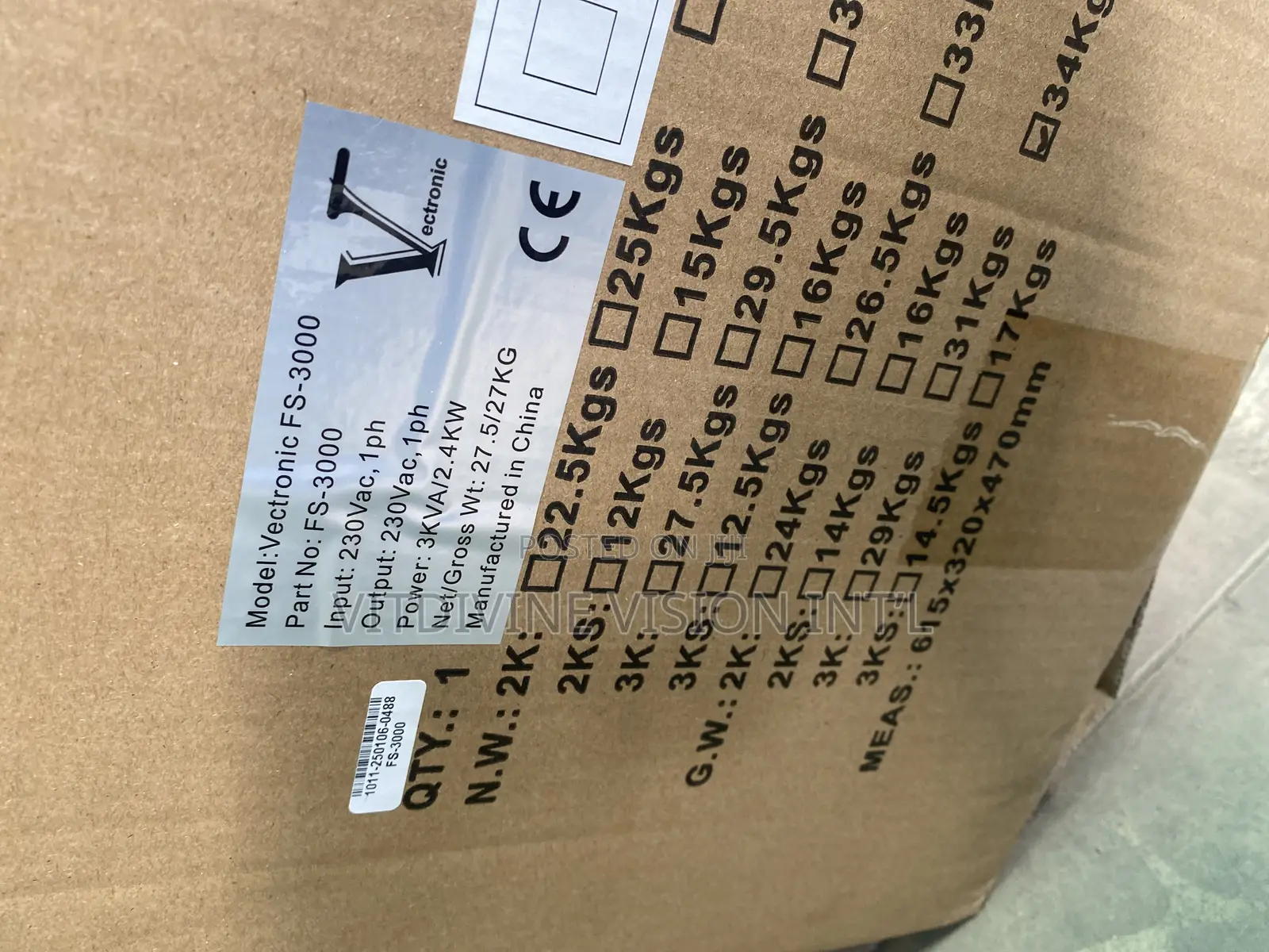 Vectronic 3kva,3000kva,3kva Ups Online Fs 3000