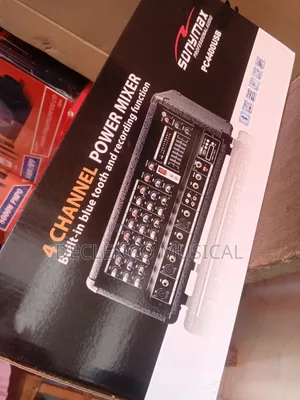 4 Channel Power Mixer Built in Bluetooth and Recording