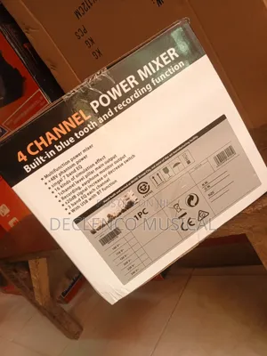 4 Channel Power Mixer Built in Bluetooth and Recording