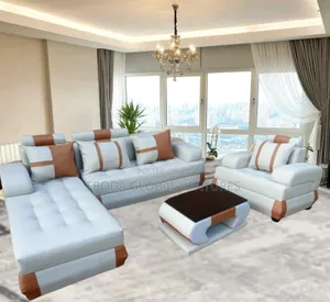 Quality Couch: L-Shape Sofa and Single Chair+Table. Jpcrll25