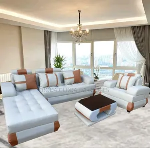 Quality Couch: L-Shape Sofa and Single Chair+Table. Jpcrll26