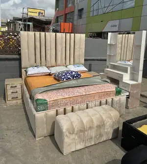 Highly Sought After Set of Quality 6 X 6 HDF Full Bedframe Set