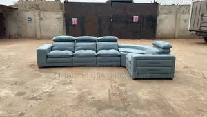 L Shape Sofa Leather Chair With Headrest