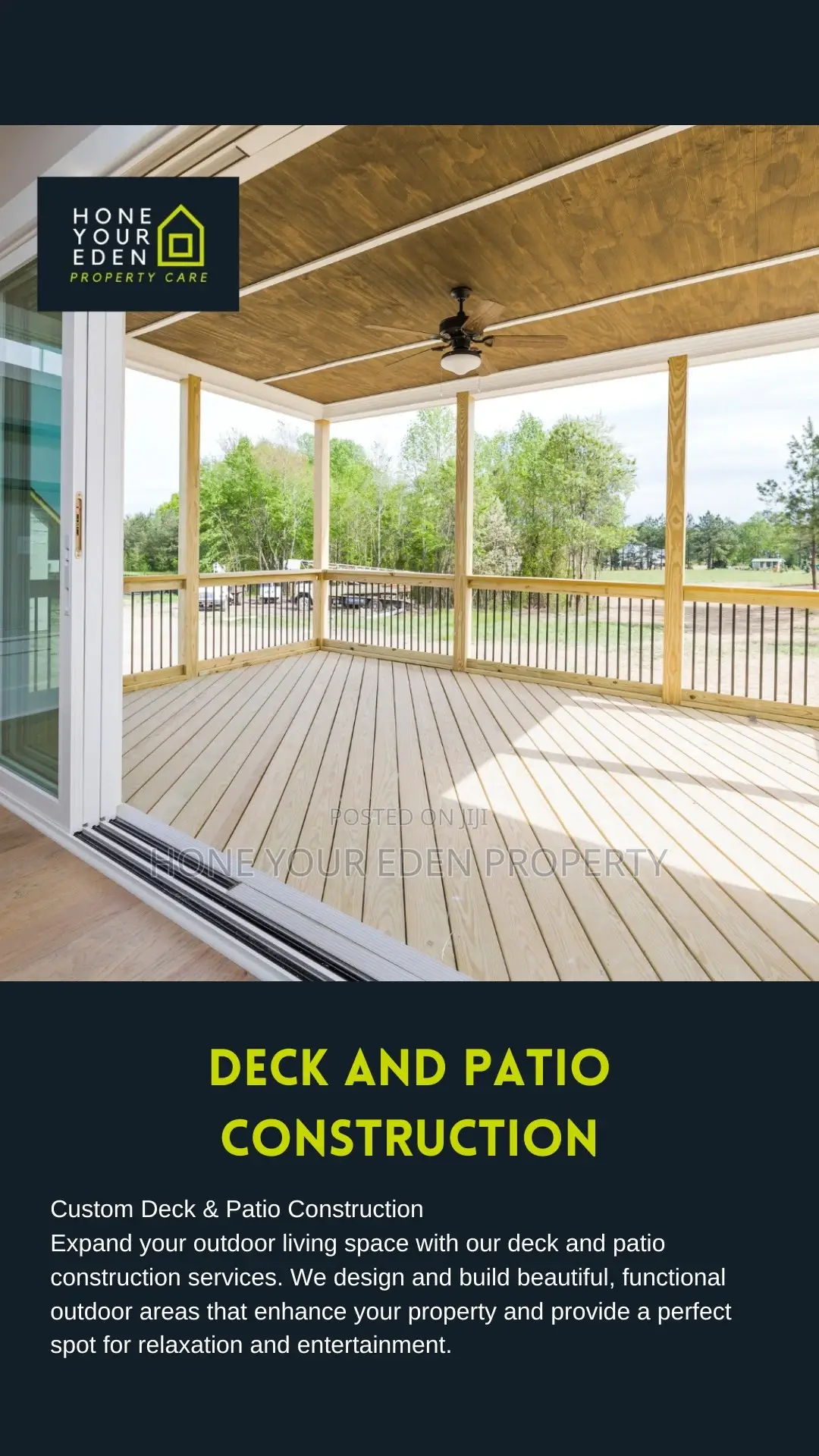 Custom Deck Patio Construction