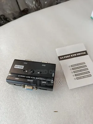 Mt-Viki 2 Port Usb Vga KVM Switch for Dual Computer Control