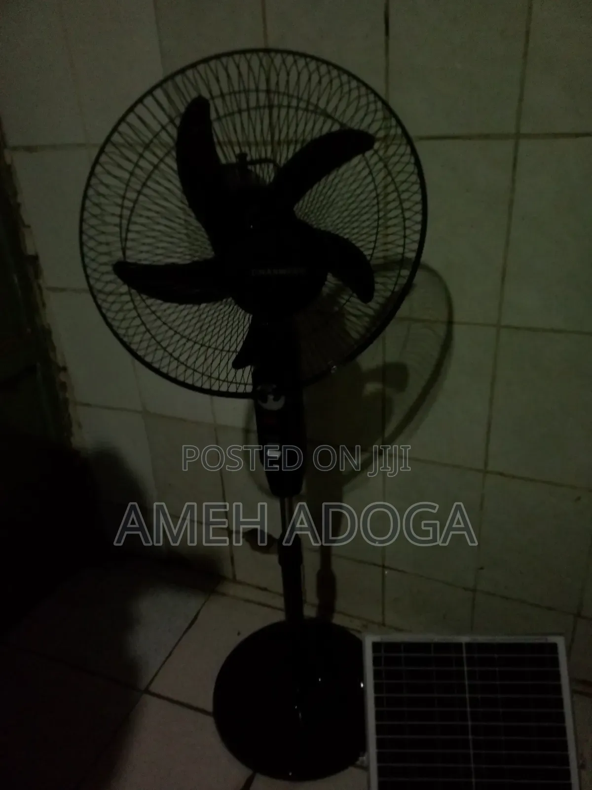 16 Inches Rechargeable Fan With Solar Panel