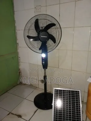 16 Inches Rechargeable Fan With Solar Panel