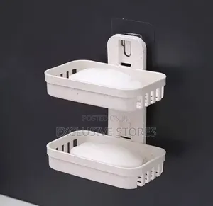 Wall Mounted Double Layer Soap Dish Holder