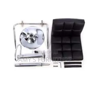 Chrome Bar Stool With Revolving and Adjustable Height