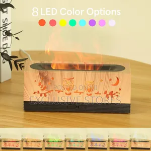 New Wood Grain Hollow Deer Moonscape Humidifier