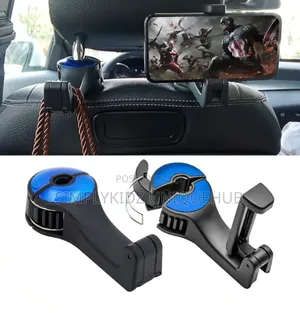 Car Hook Headset Hanger, Back Seat Hook With Phone Holder