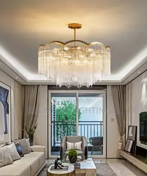 Modern Luxury Crystal Pendant Led Living Room Chandelier