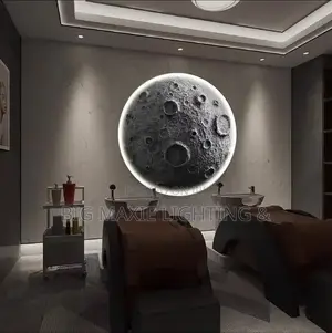Modern 3d Moon Crater Led Wall Lamp Home Decor