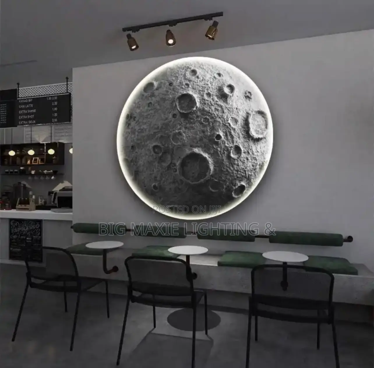 Modern 3d Moon Crater Led Wall Lamp Home Decor