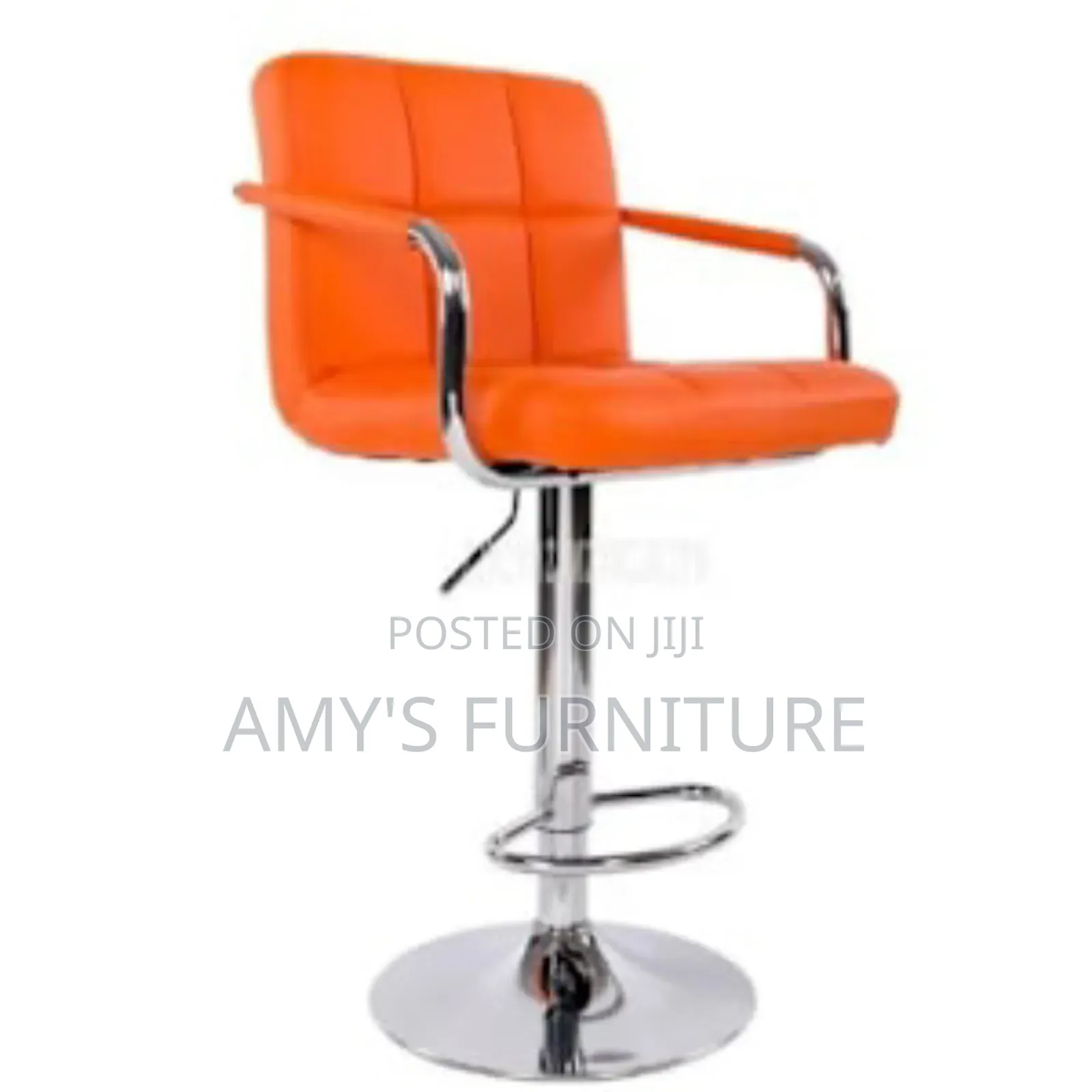 Leather Swivel Adjustable Bar Stool
Red