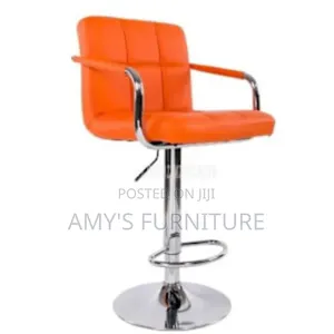 Leather Swivel Adjustable Bar Stool
Red