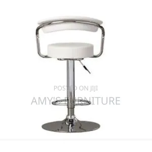 Round Chrome Swivel Bar Stool