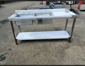 Double Bowl Sink With Side