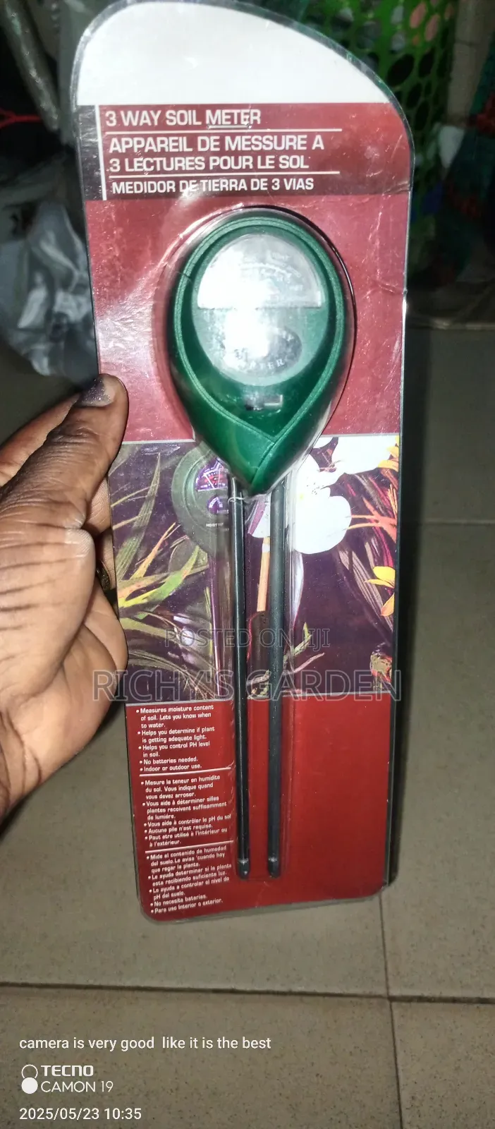 3 Way Soil Tester, Ph, Moisture Etc