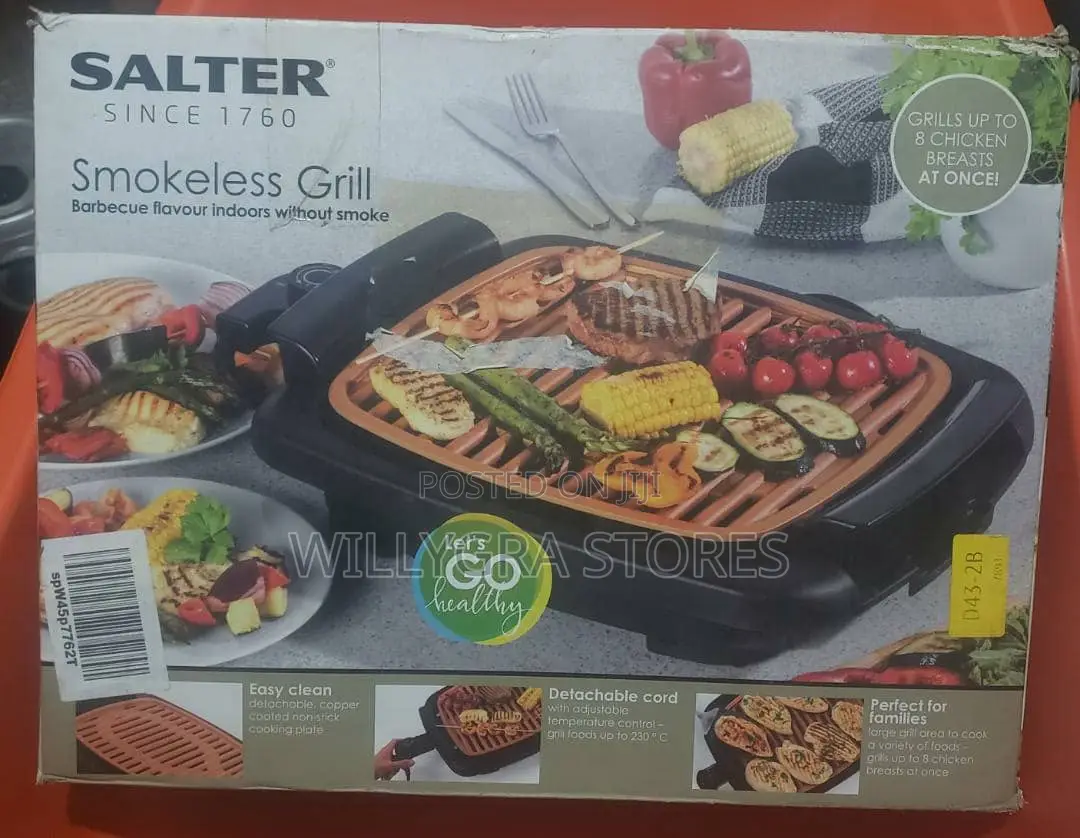Salter Copper Non-Stick Smokeless Electric Grill