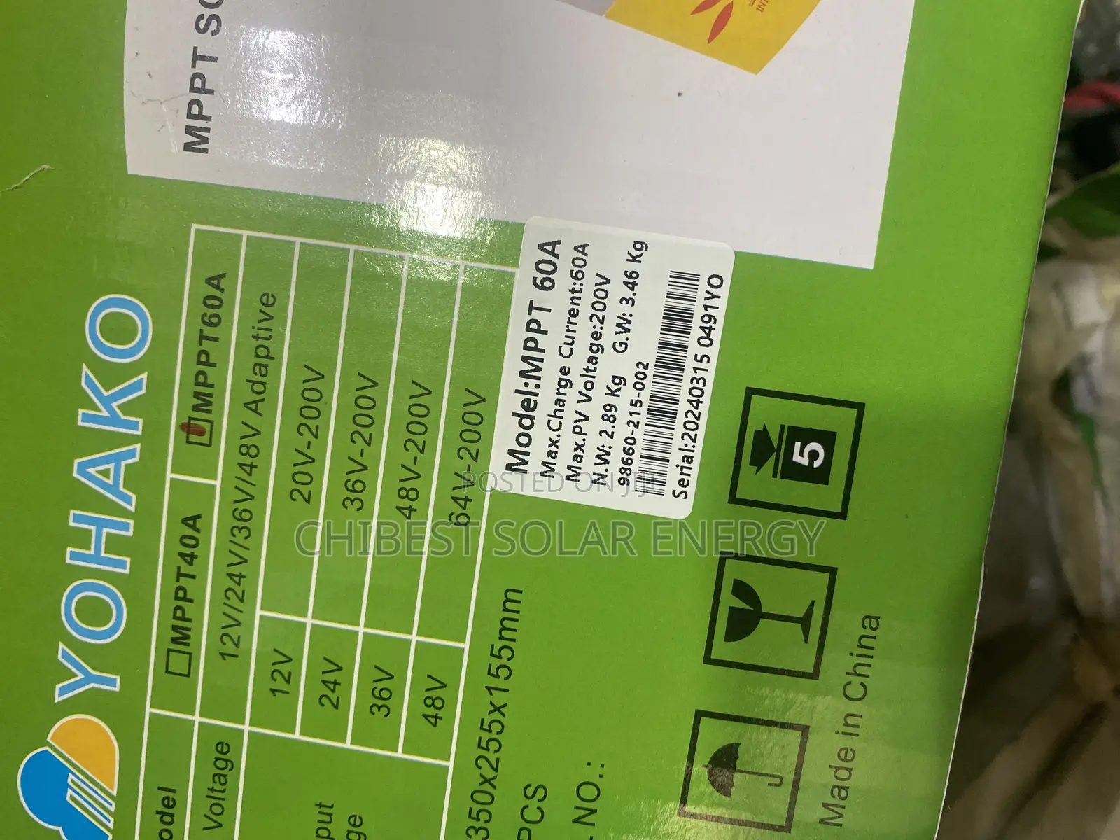 Yohako Charge Controller 60ah MPPT
