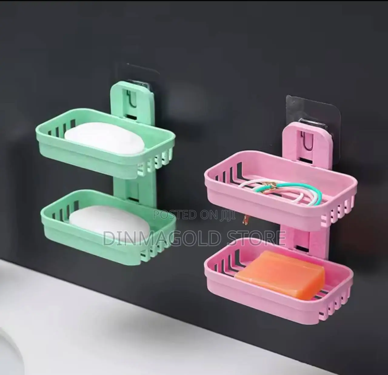 Wall Mounted Double Layer Soap Holder
