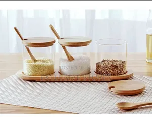 3pcs Condiment Jars Set