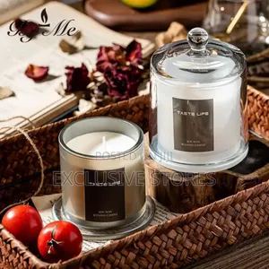 Golden Bell Cover Glass Cup Scented Candle